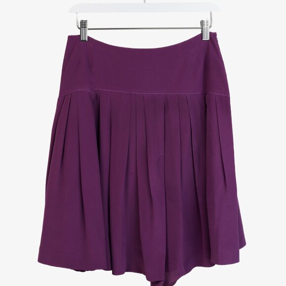 Miu Miu Purple Drop Waist Skirt